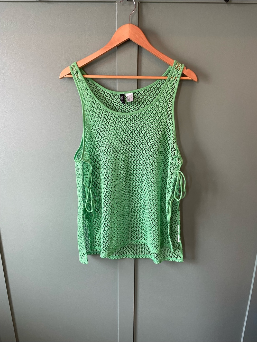 H&M Green Knit Mesh Tank Top